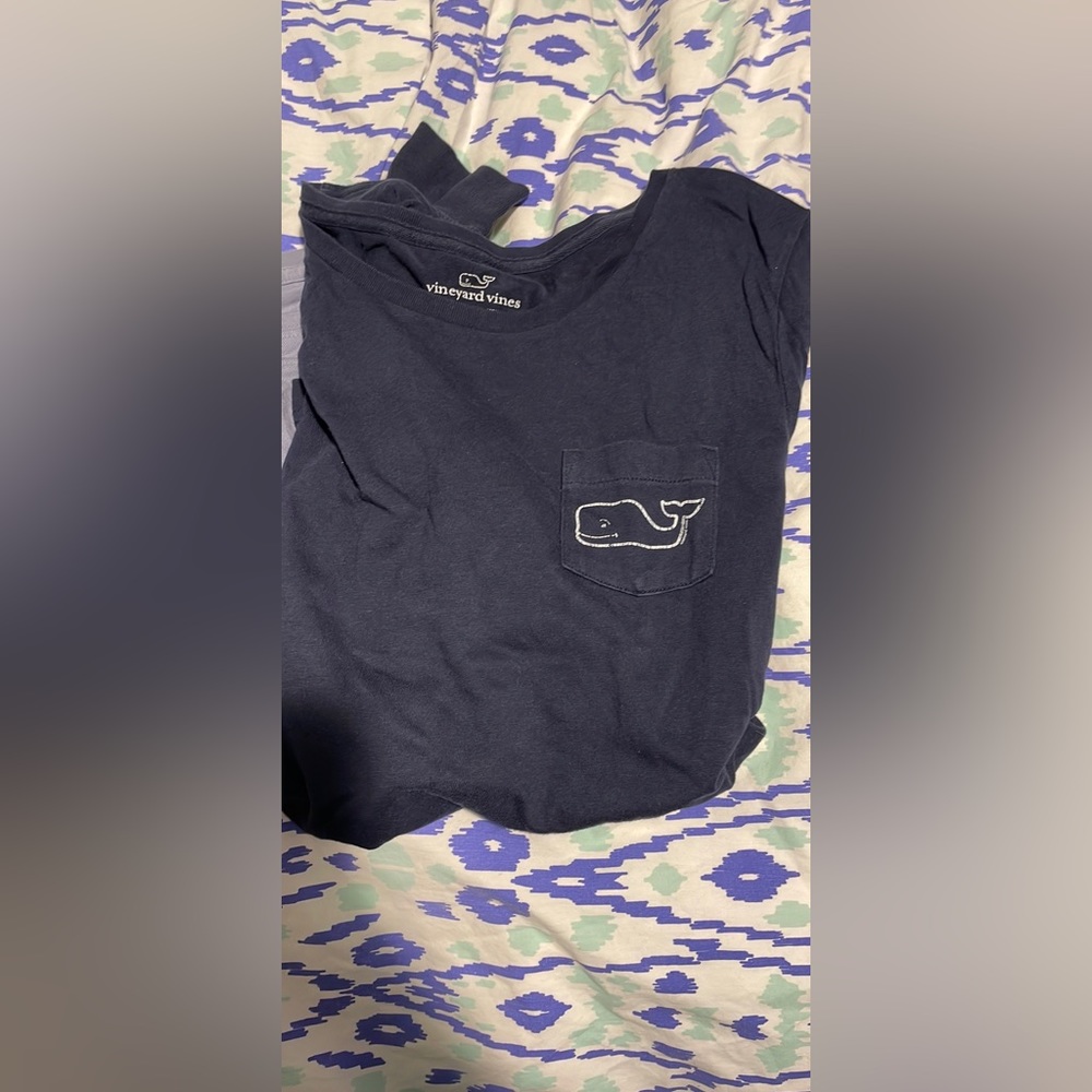 Navy vineyard vines long sleeve